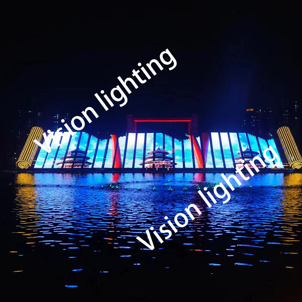 Pixel complet en plein air RVB LED Grid Écran pour décoration de Noël