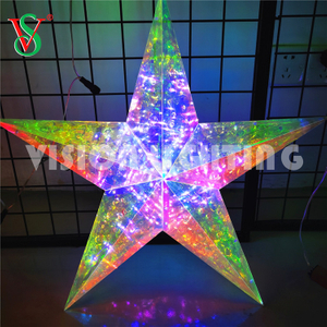 Fée brillante pendentif LED PVC étoiles lumières pour décoration suspendue extérieure