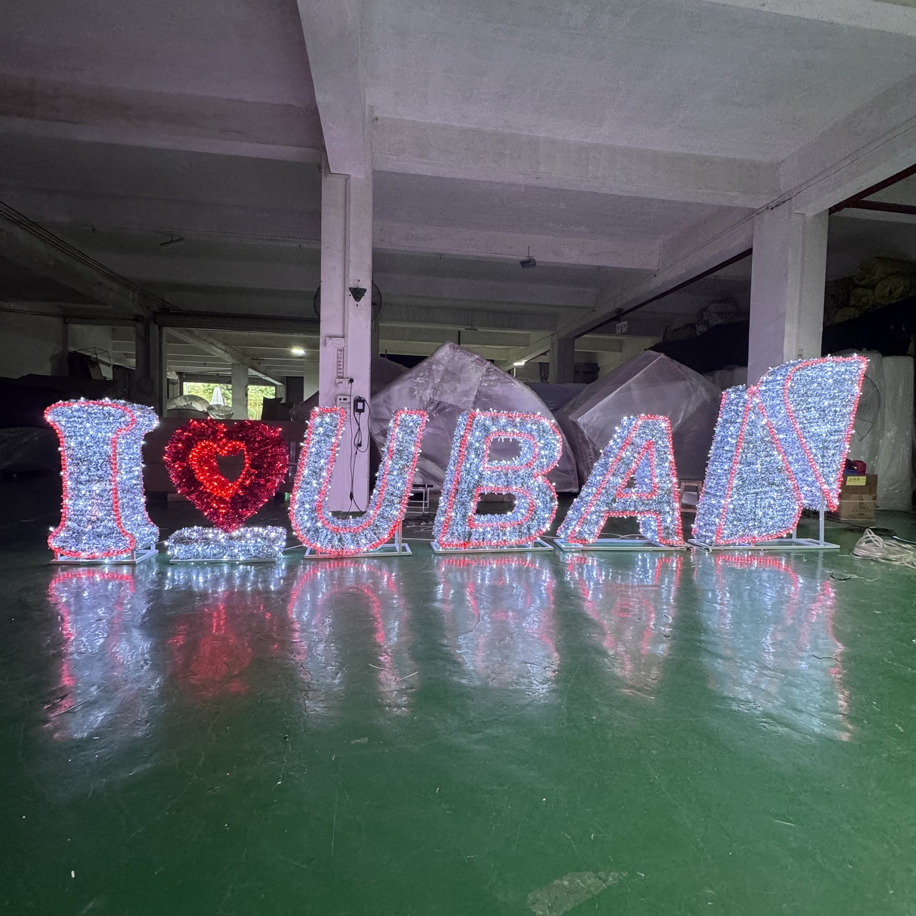 Panneau de signalisation du nouvel an 2026, Sculpture 3D extérieure, lumières à Motif pour la décoration du nouvel an