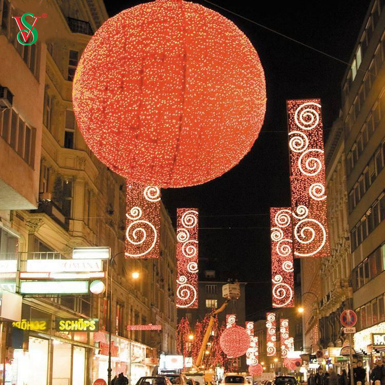 Grande lumière commerciale diplômée de motif de LED de décoration de Noël de personnalisation de projet