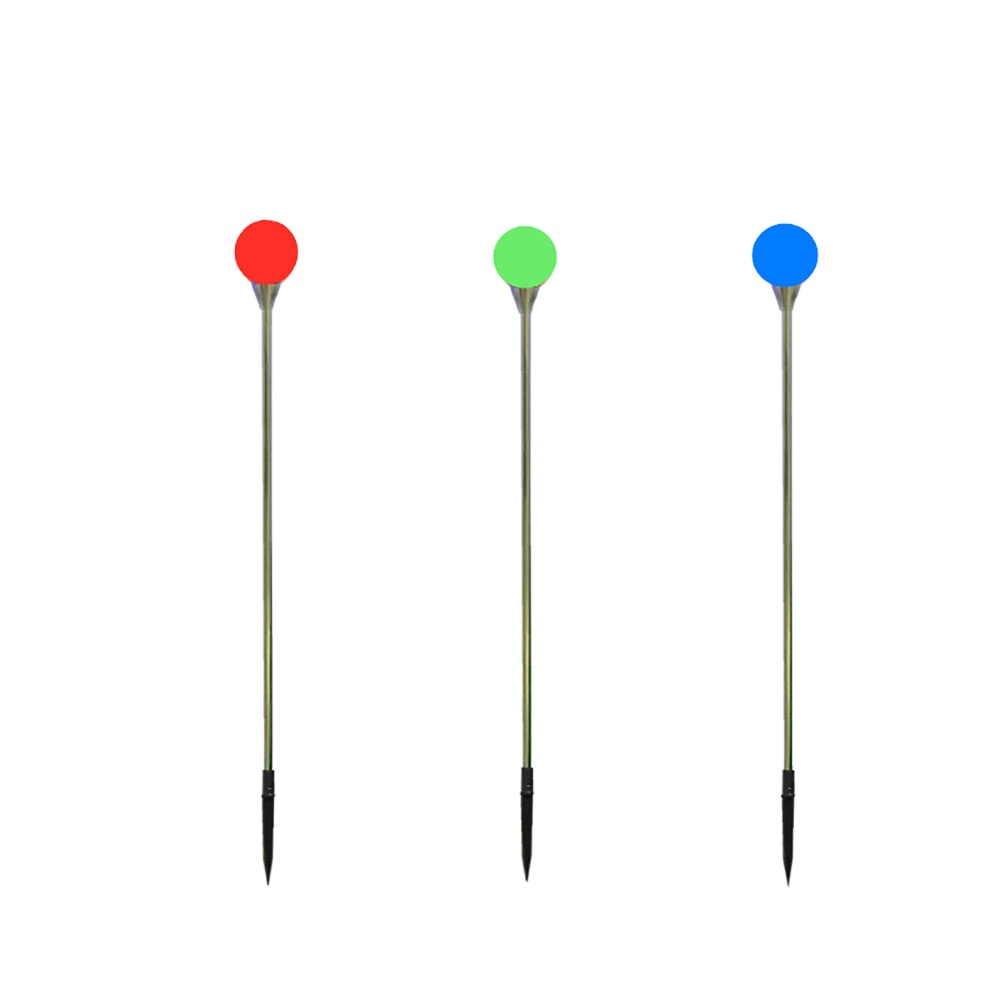 DMX/SPI RGB décoration extérieure de paysage de sol LED lumières de boule en PE lampe à boule insérée au sol