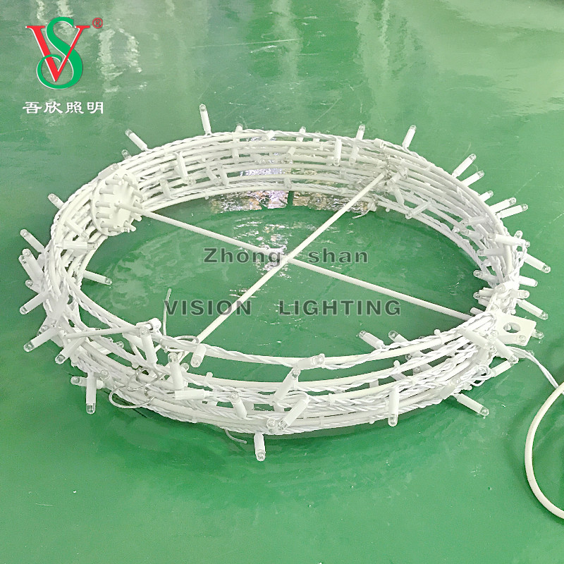 Fairy String Garland Ball Lampe suspendue sphère pliable motif de motif de balle pour l'éclairage de décoration du centre commercial