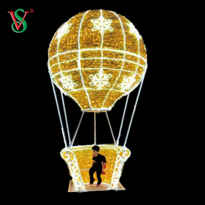 Décoration spéciale de Noël LED 3D Hot Air Balloon Motif Light