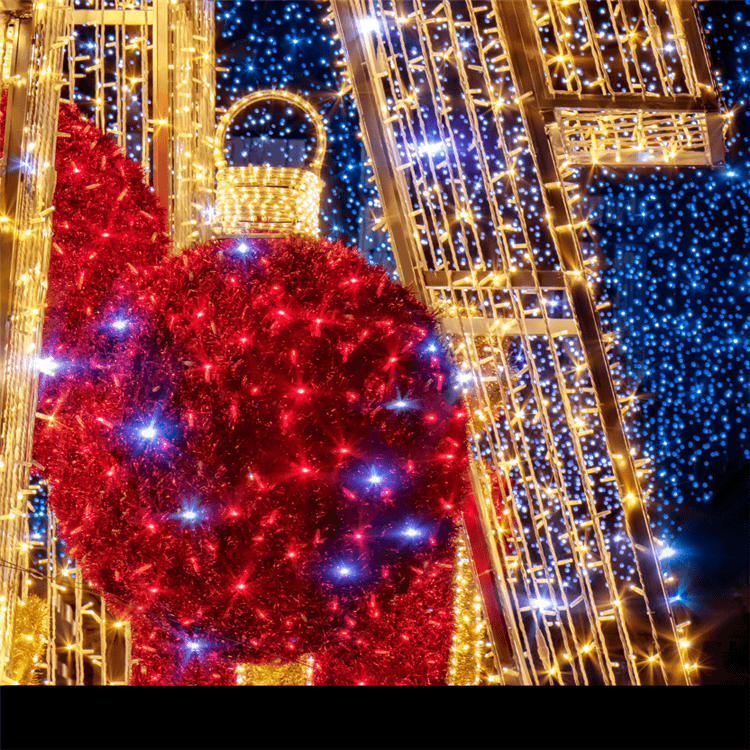 Lumière d'arbre de Noël 3D