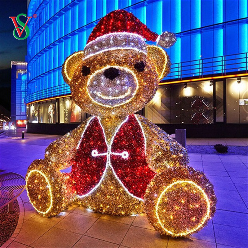 Lumière de motif d'ours de nounours de LED 3D pour la décoration de vacances de Noël