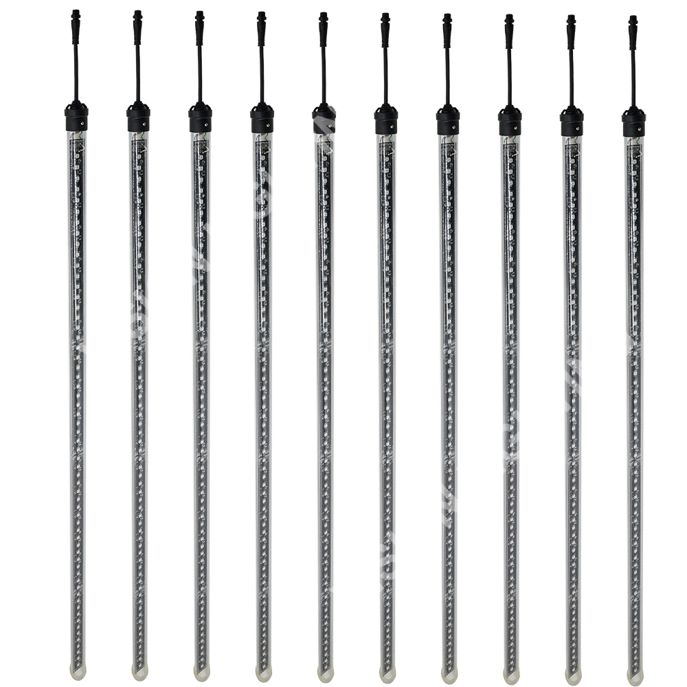 Chutes de neige de paysage extérieur de Noël adressable LED DMX512 lumière de météore de décoration RVB