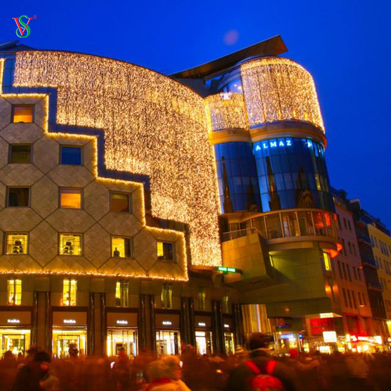 Rideau lumineux à LED pour décoration de patio, bar, restaurant