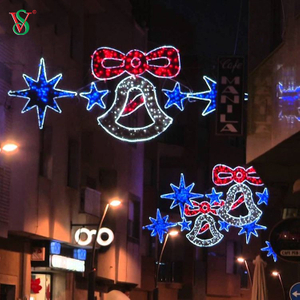 La plus nouvelle décoration extérieure géante de Noël de LED allume les grandes lumières 2D de motif de rue