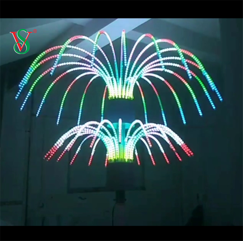 Le changement de couleur a mené des lumières d'arbre de feux d'artifice pour la décoration extérieure de rue
