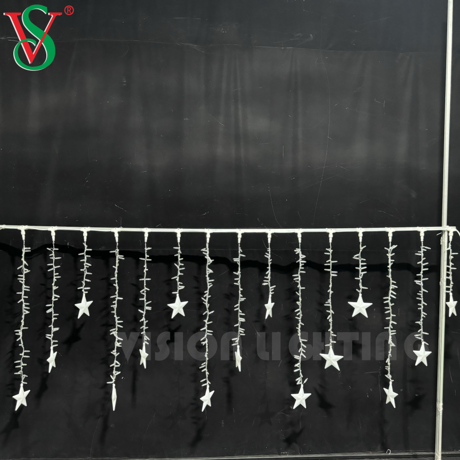 Décoration de Noël connectable Éclairage de fée de Noël à LED ICTICLE DIRP TIP TOUPS POUR L'ORNAMENT DE VOLES