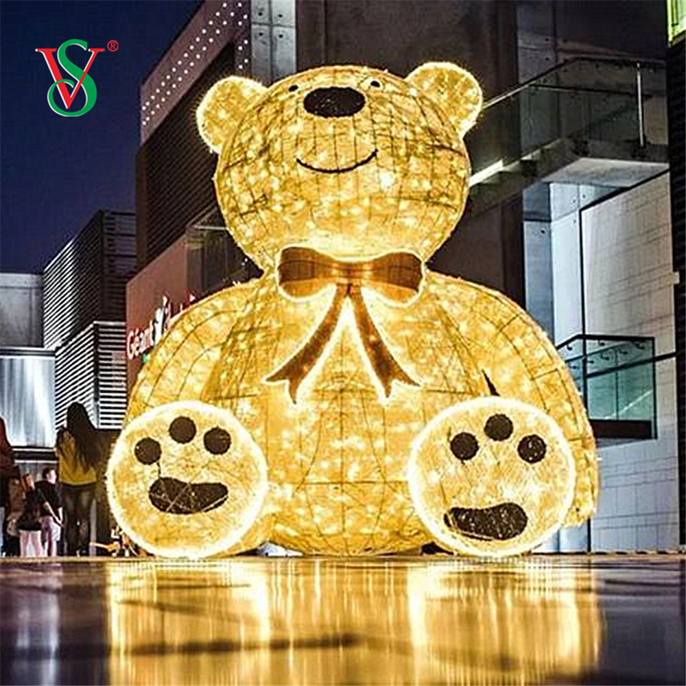 Lumière de motif d'ours de nounours de LED 3D pour la décoration de vacances de Noël