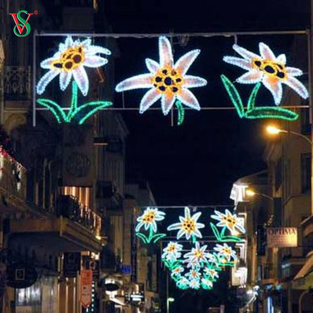 La plus nouvelle décoration extérieure géante de Noël de LED allume les grandes lumières 2D de motif de rue