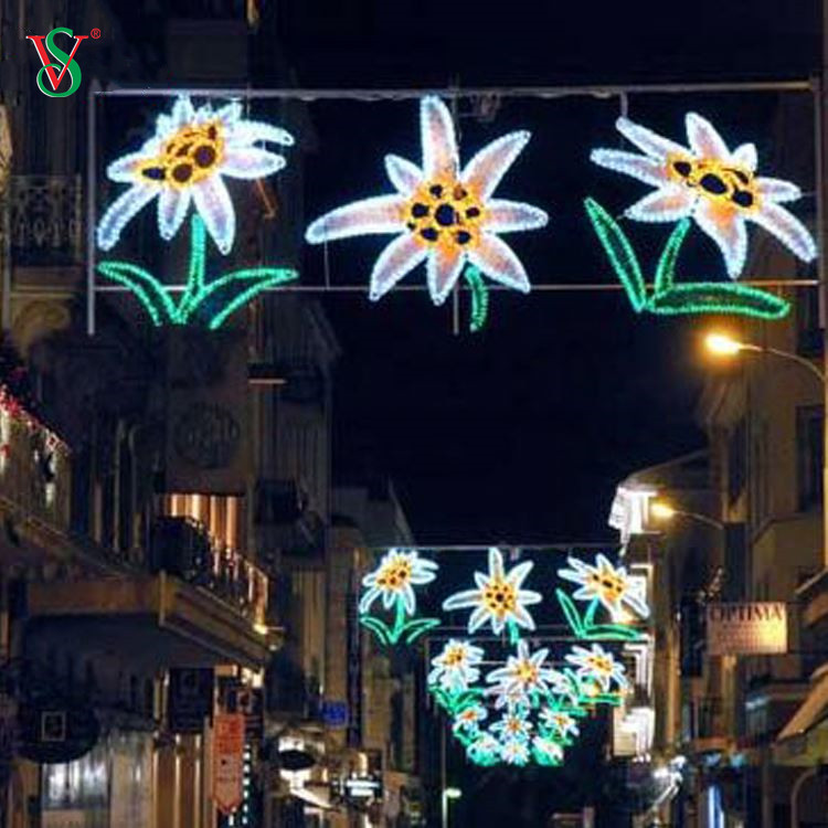 La plus nouvelle décoration extérieure géante de Noël de LED allume les grandes lumières 2D de motif de rue