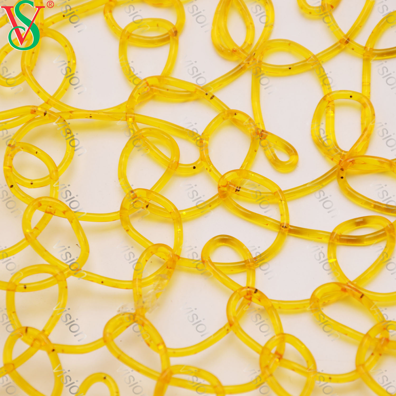 Tapis de maille de filet de PVC de transmission lumineuse élevée pour la décoration extérieure de motif