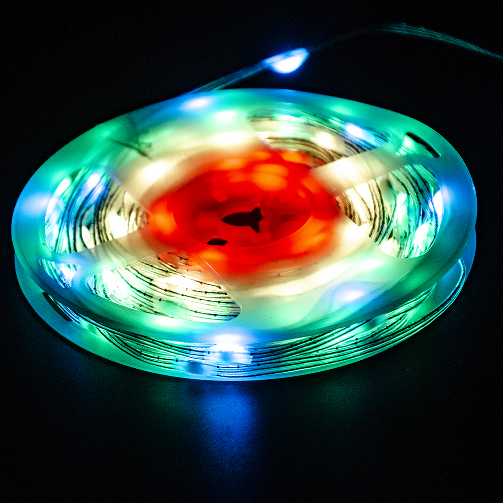 Utilisation de vacances télécommande prise USB fée guirlande décoration d'arbre de noël led rvb bande intelligente guirlandes lumineuses