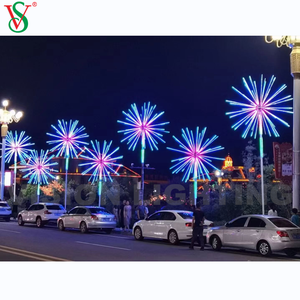 Lumière menée extérieure de motif d'arbre de feux d'artifice de la décoration 12V RVB de Noël pour la rue