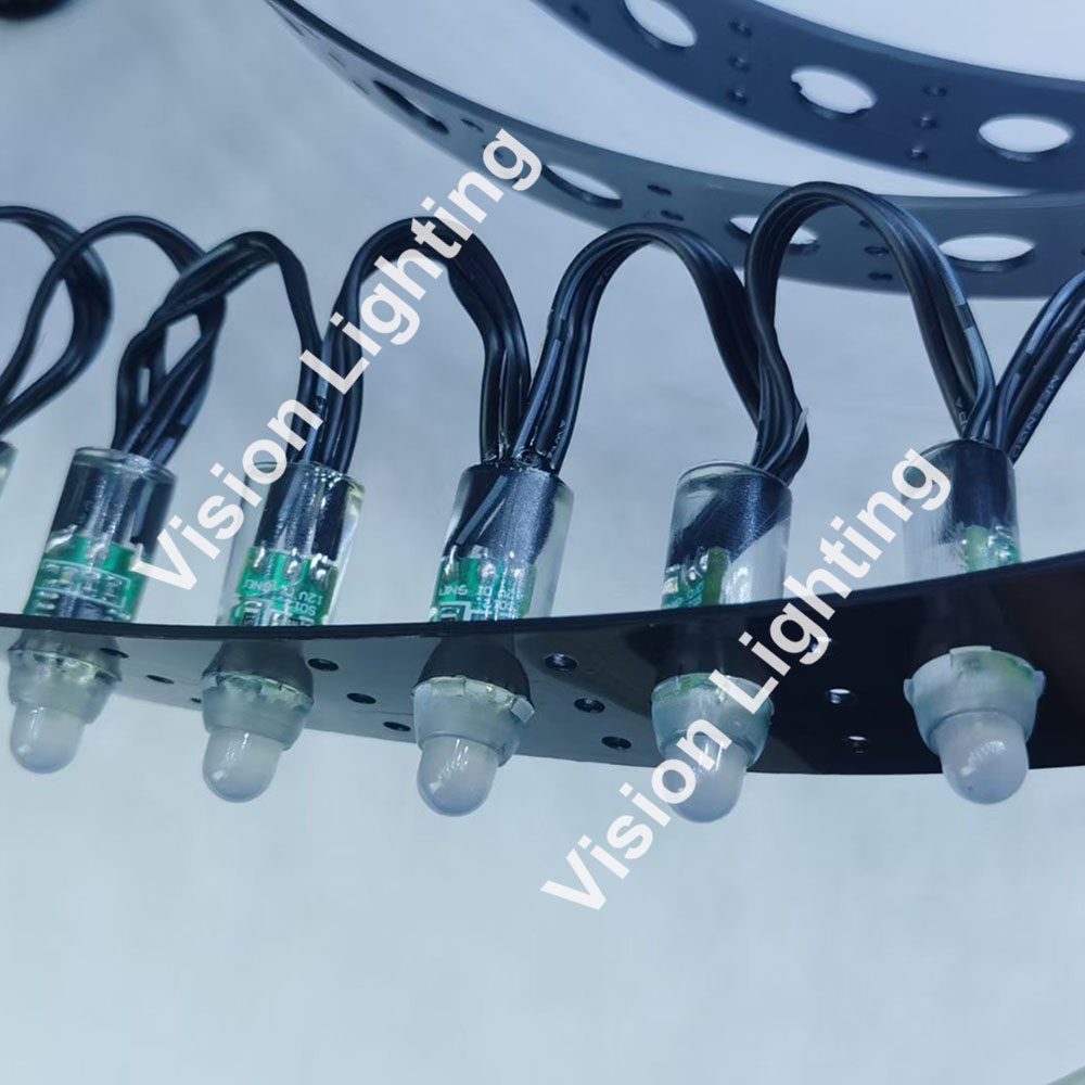 Décoration de Noël WS2811 Module led programmable pixels guirlande lumineuse RVB décorative pour une utilisation en extérieur