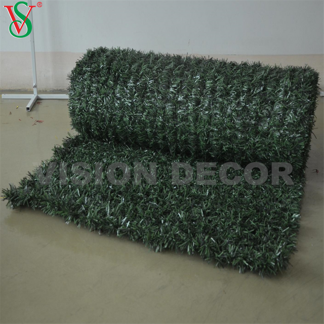Herbe de tapis de guirlande de guirlandes de filet d'ANIMAL FAMILIER/PVC de haute qualité pour la décoration de motif de Noël