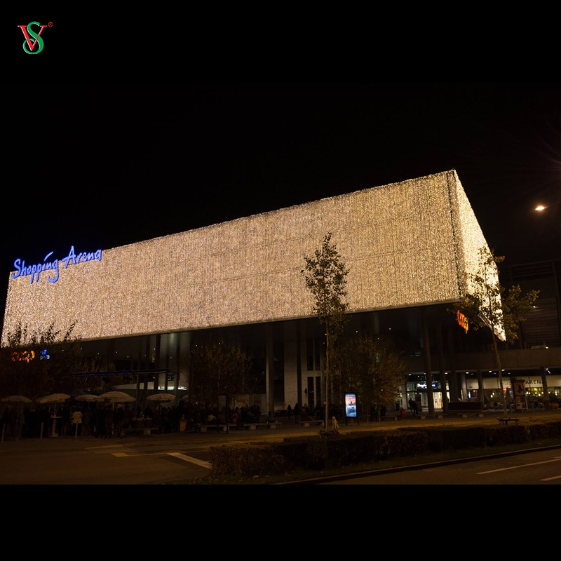 Rideau lumineux à LED pour décoration de patio, bar, restaurant