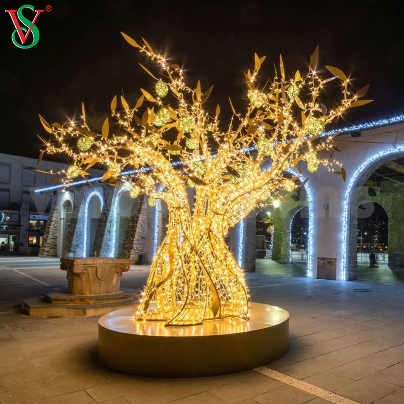 Lumière de noël décorative blanche, brindille, motif 3D, branche d'arbre avec guirlande Led