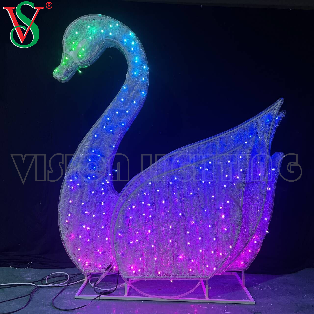 Les lumières de pixel de SPI TTL WS2811 ont mené la lumière programmable de cygne de la guirlande RVB de pixel