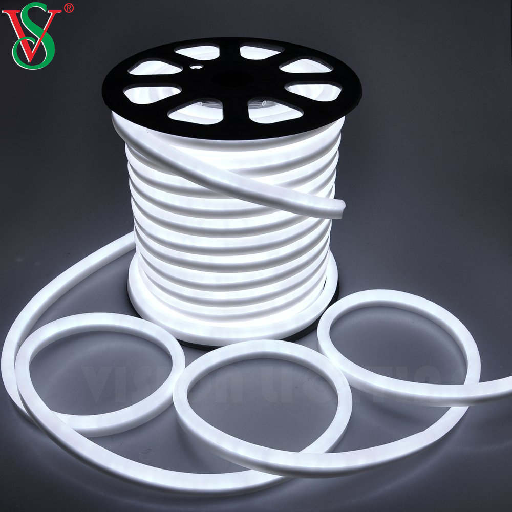 Imperméable 15 * 25 mm / 8 * Bande de lampe flexible 16 mm 24 V / 110V / 220V / LED Flex Lumières pour le montage de mur extérieur
