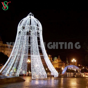 Éclair de décoration de décoration de motif LED commercial de jingle de jingle de giant extérieur pour Noël