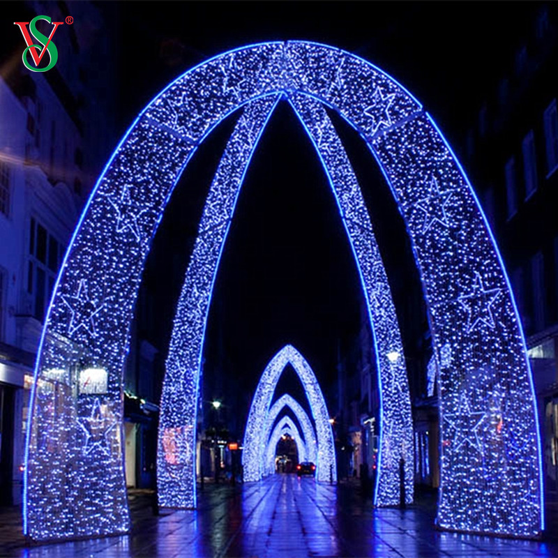 Grandes lumières de motif d'arc 3D pour la décoration de vacances de Noël