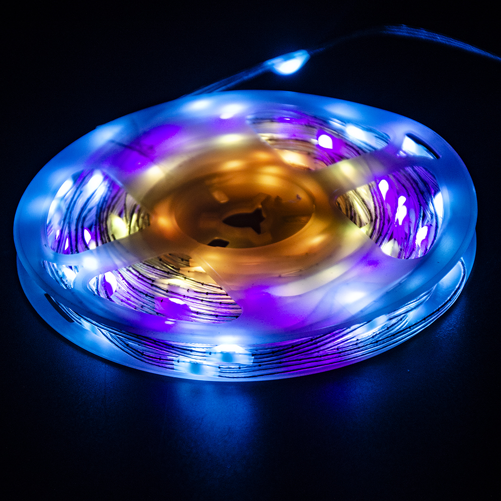 Utilisation de vacances télécommande prise USB fée guirlande décoration d'arbre de noël led rvb bande intelligente guirlandes lumineuses