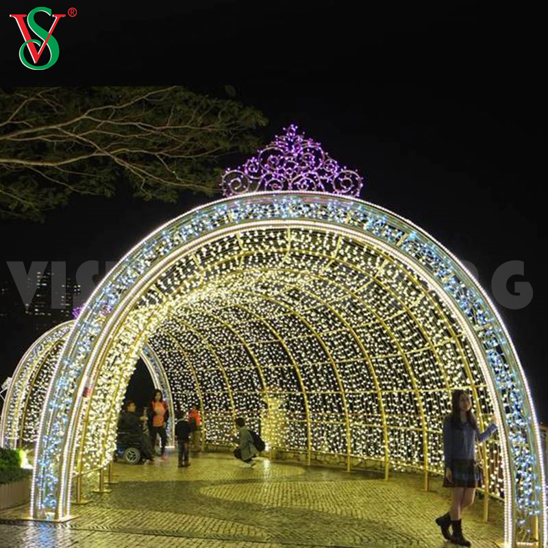 NAVIDAD LUCES OUTDOOR TUNNEL DE LED LED ÉCLAINEMENT DE DÉCORTION DU MOTIF ARCHILLE LET