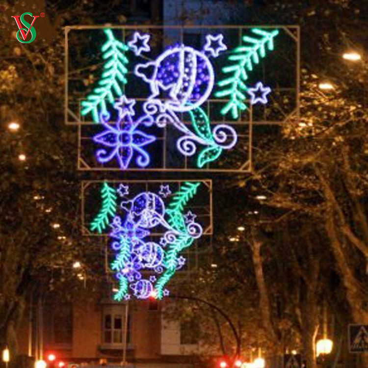 La plus nouvelle décoration extérieure géante de Noël de LED allume les grandes lumières 2D de motif de rue