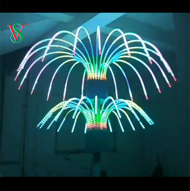 Le changement de couleur a mené des lumières d'arbre de feux d'artifice pour la décoration extérieure de rue