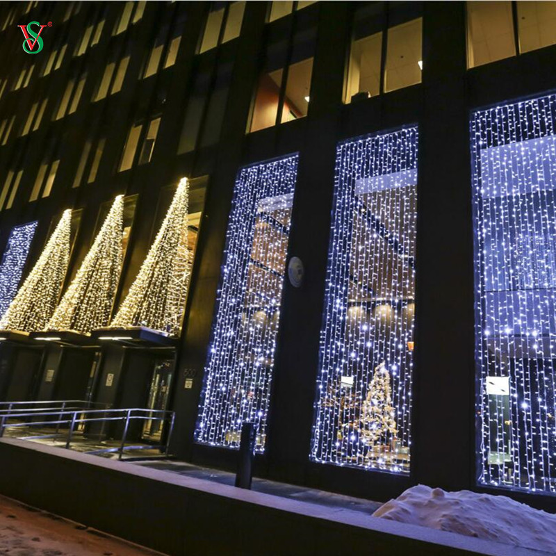Rideau lumineux à LED pour décoration de patio, bar, restaurant