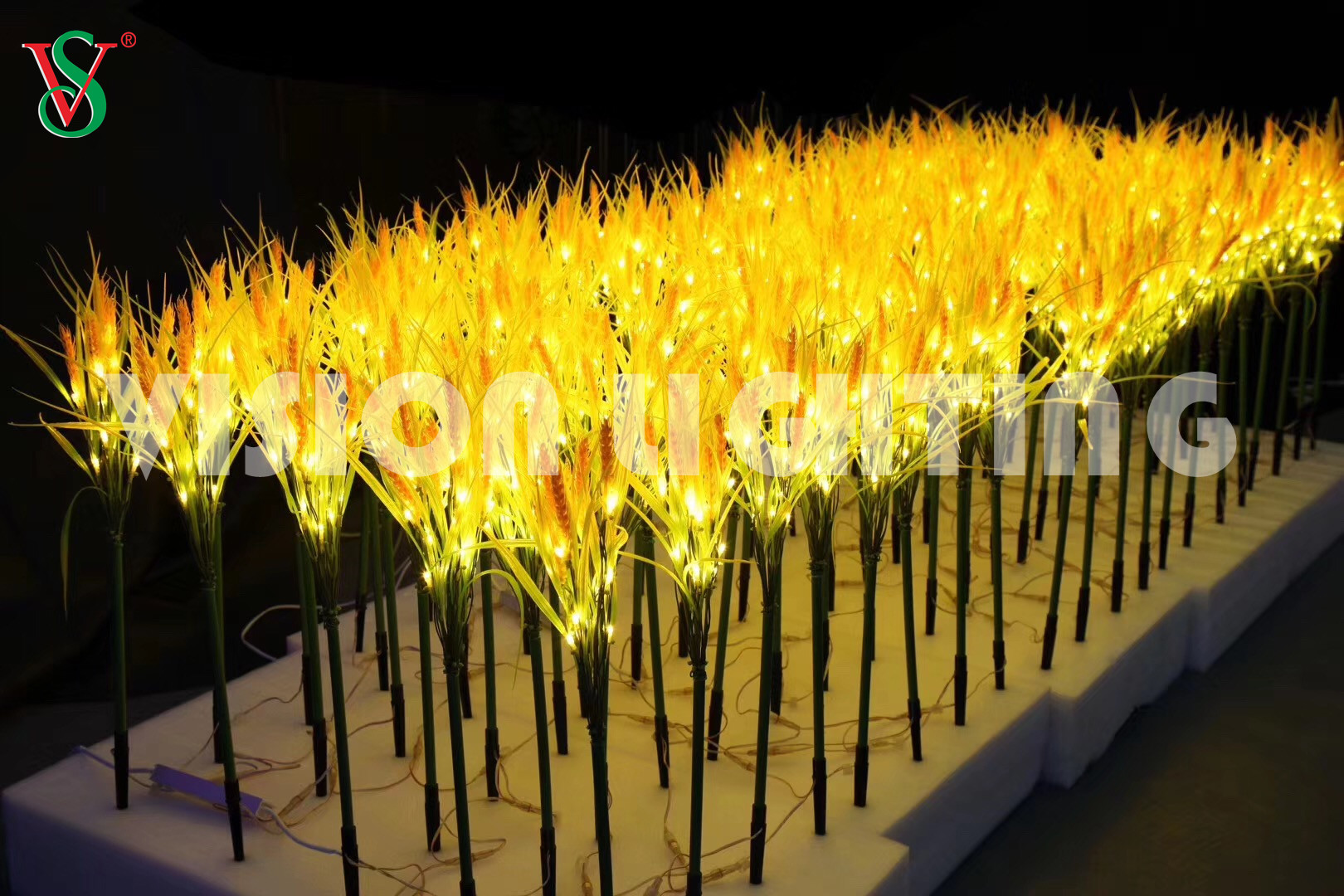 Lumière artificielle menée de rose de fleur pour la décoration extérieure de parc de jardin de vacances