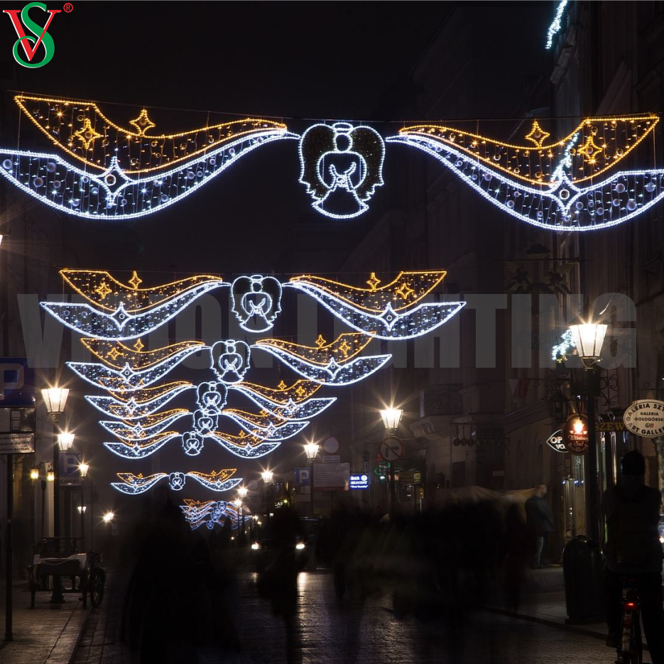 La décoration créative de Noël de conception a mené le cadre 2D de poteau à travers la lumière de motif de rue pour extérieur