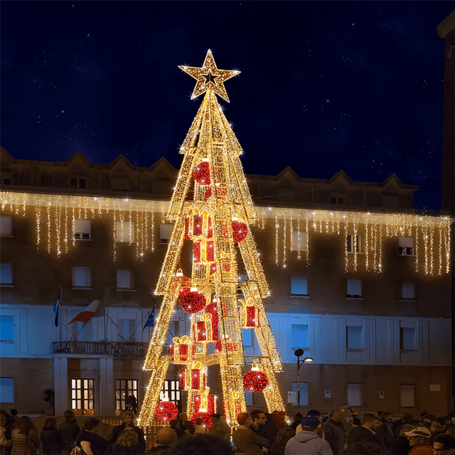Lumière d'arbre de Noël 3D