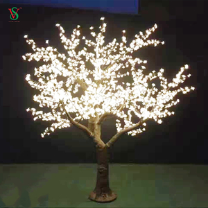 Lumière artificielle d'arbre de fleur de cerisier de lumière blanche pour la décoration d'étape de parc de mariage d'événement