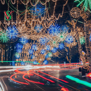 Lumières menées polychromes d'arbre de feux d'artifice de RVB pour la décoration extérieure de vacances de Noël