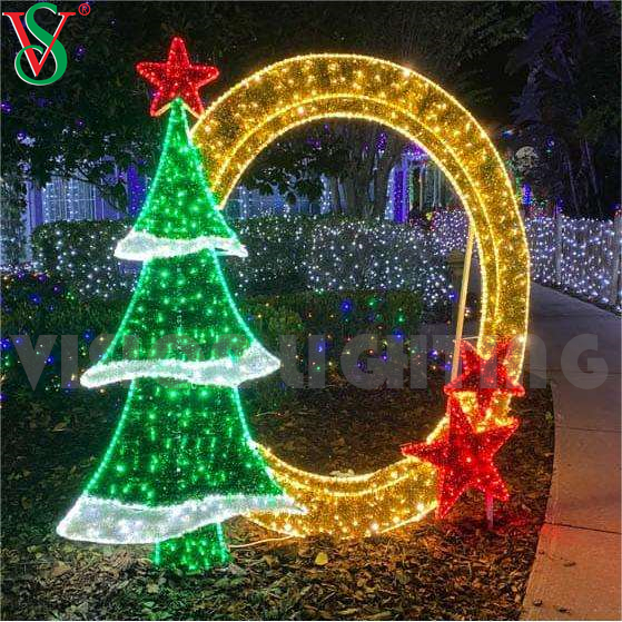 LUCES DE NAVIDADAD Decoration de Noël en plein air LED LED 2D et 3D MOTIF FRAMPS PHOTO MOTIF
