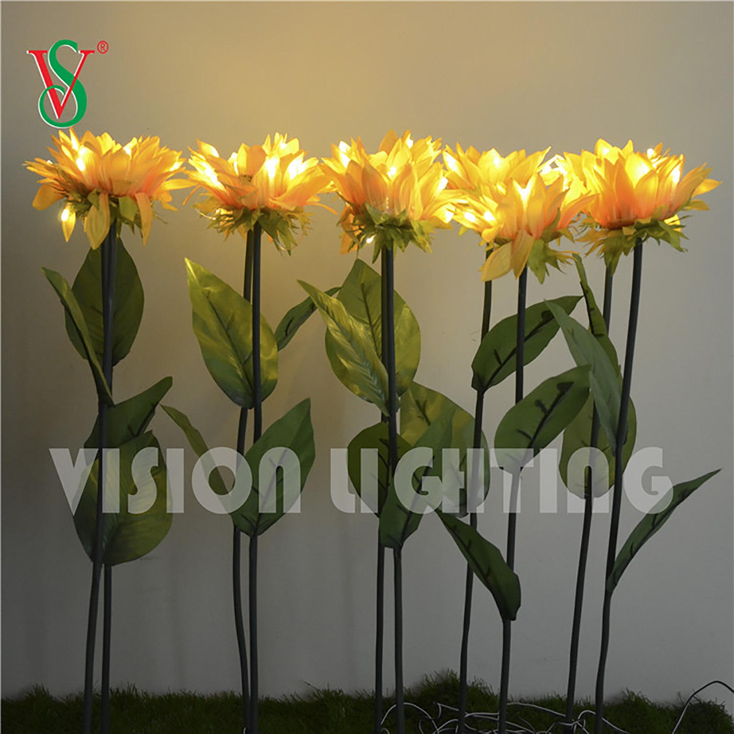 Jardin extérieur IP65 Paysage utiliser Noël décoratif haute qualité led insérer artificielle calla lily fleur lumière