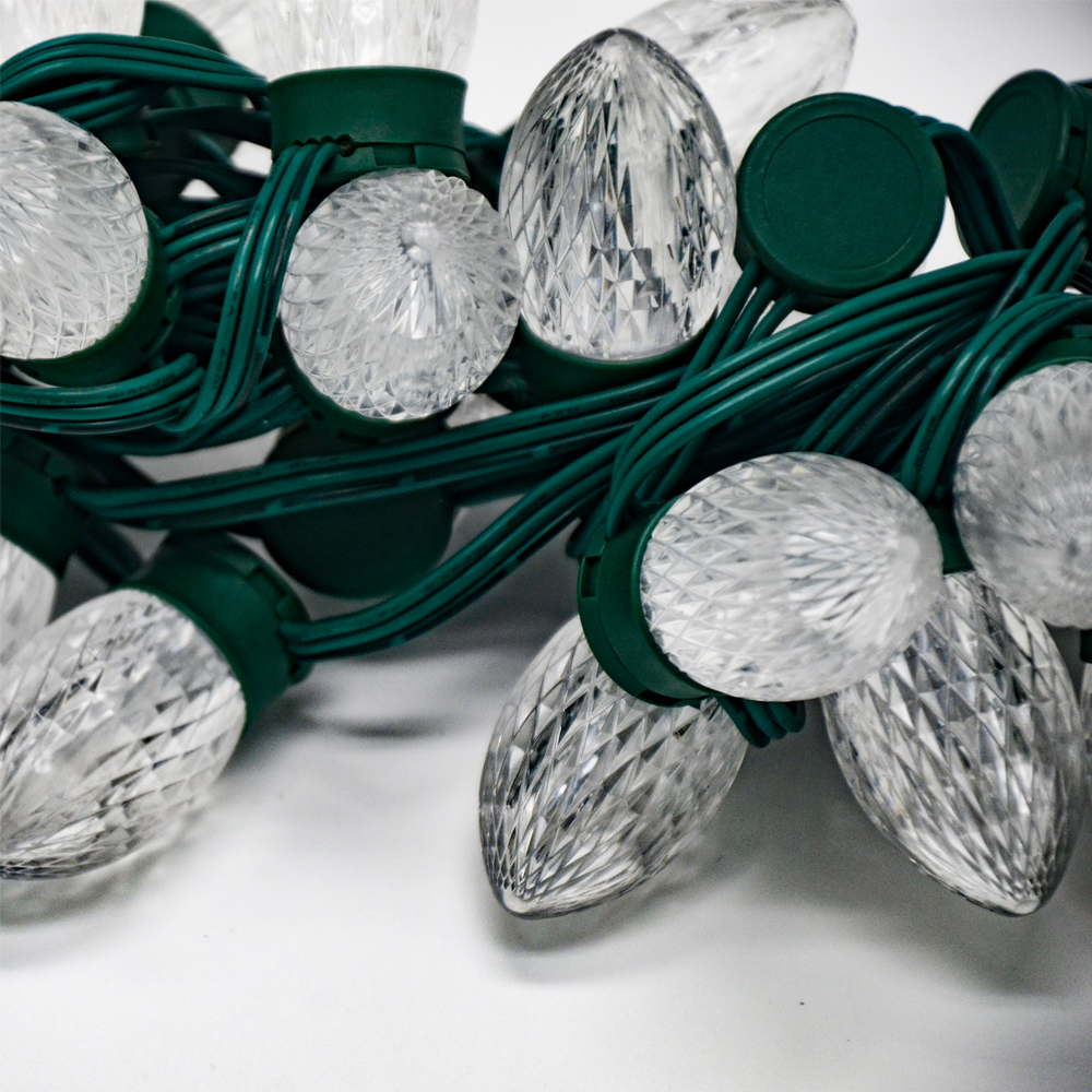 Décoration de Noël IP65 programmable WS2811 TTL LED RGB pixels fraise guirlande lumineuse pour une utilisation en extérieur