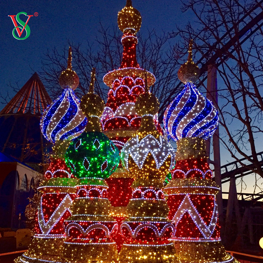 Lumières extérieures de motif de jour d'halloween décoration lumières de motif de sculpture de grande tour de château