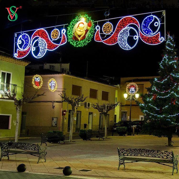 La plus nouvelle décoration extérieure géante de Noël de LED allume les grandes lumières 2D de motif de rue