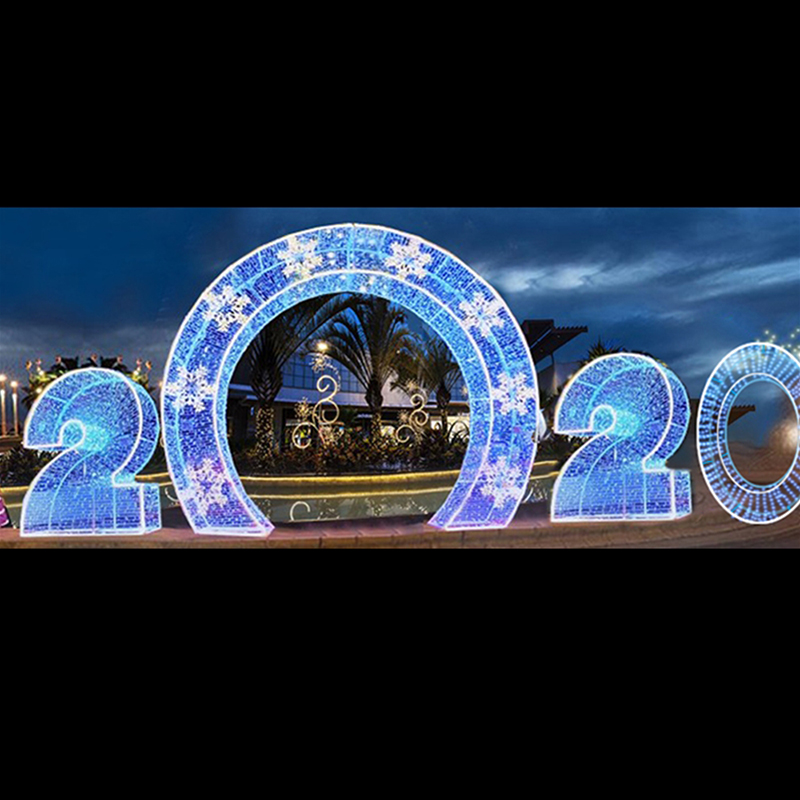 Lumière de motif d'année 3D