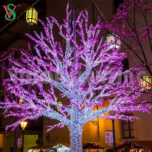 Lumière de noël décorative blanche, brindille, motif 3D, branche d'arbre avec guirlande Led