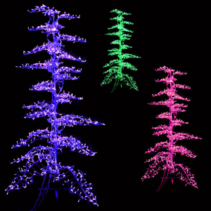 Motif de paysage personnalisé Pixels DMX512/TTL décoration extérieure Chrismtas RGB tree light