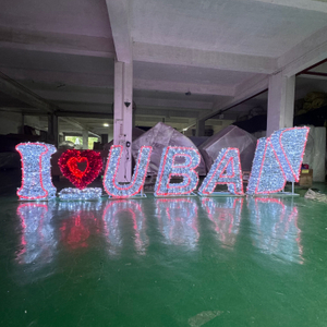 Panneau lumineux extérieur 3D pour noël et nouvel an, motif LED, lumière de décoration