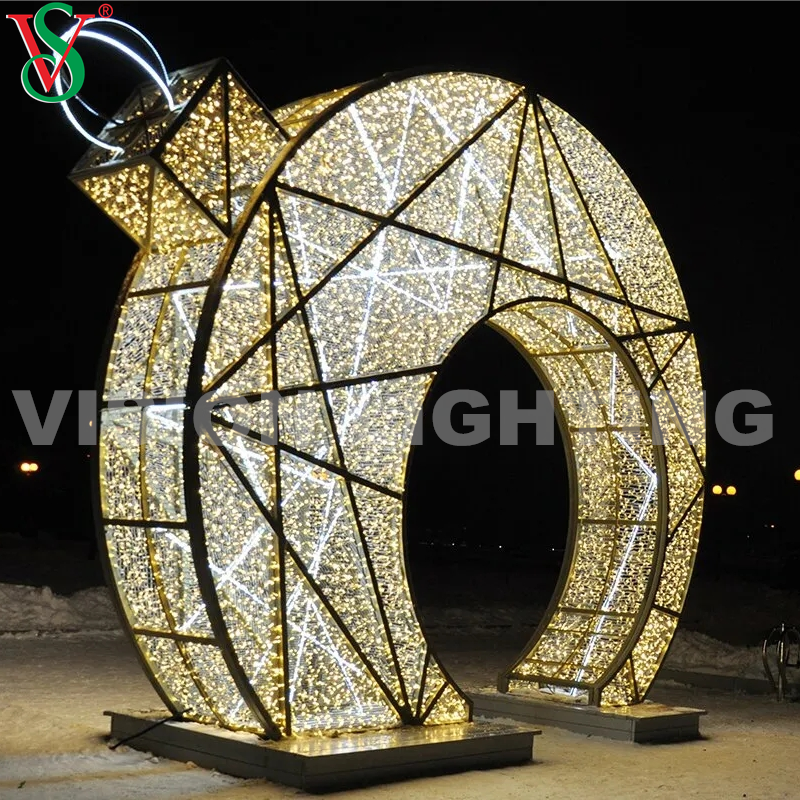 LED LED LED ARCH LUMIÈRES MOTIF DE MOTIF MOTIF POUR LA PLAZA DE FORMES EXTÉRIEURS DÉCOR