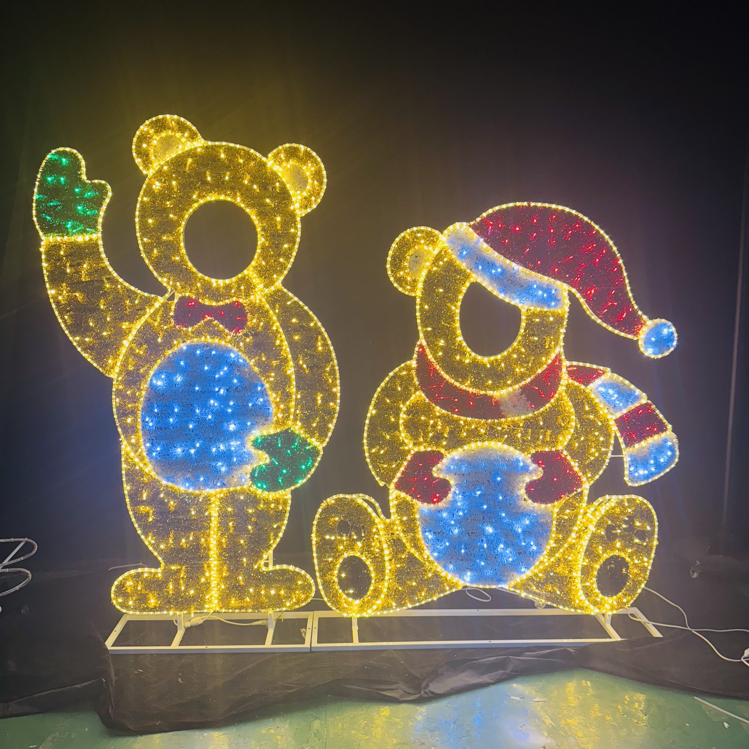 LUCES DE NAVIDADAD Decoration de Noël en plein air LED LED 2D et 3D MOTIF FRAMPS PHOTO MOTIF