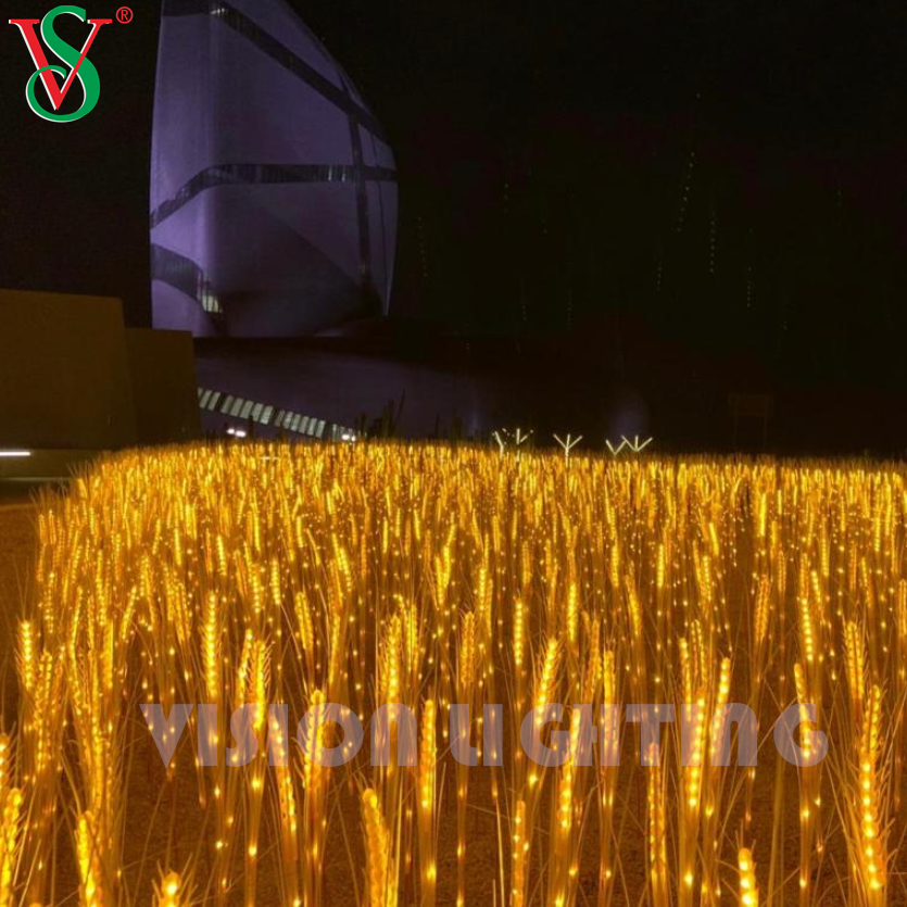 Plant de fleurs de blé à vie Lumière pour le paysage de jardin extérieur décoration Decoration